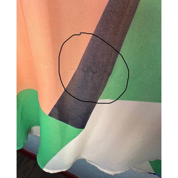 Banana Republic NWT Kaleidoscope Dress Modern Multicolor Flowy Feminine Size M - Picture 5 of 8